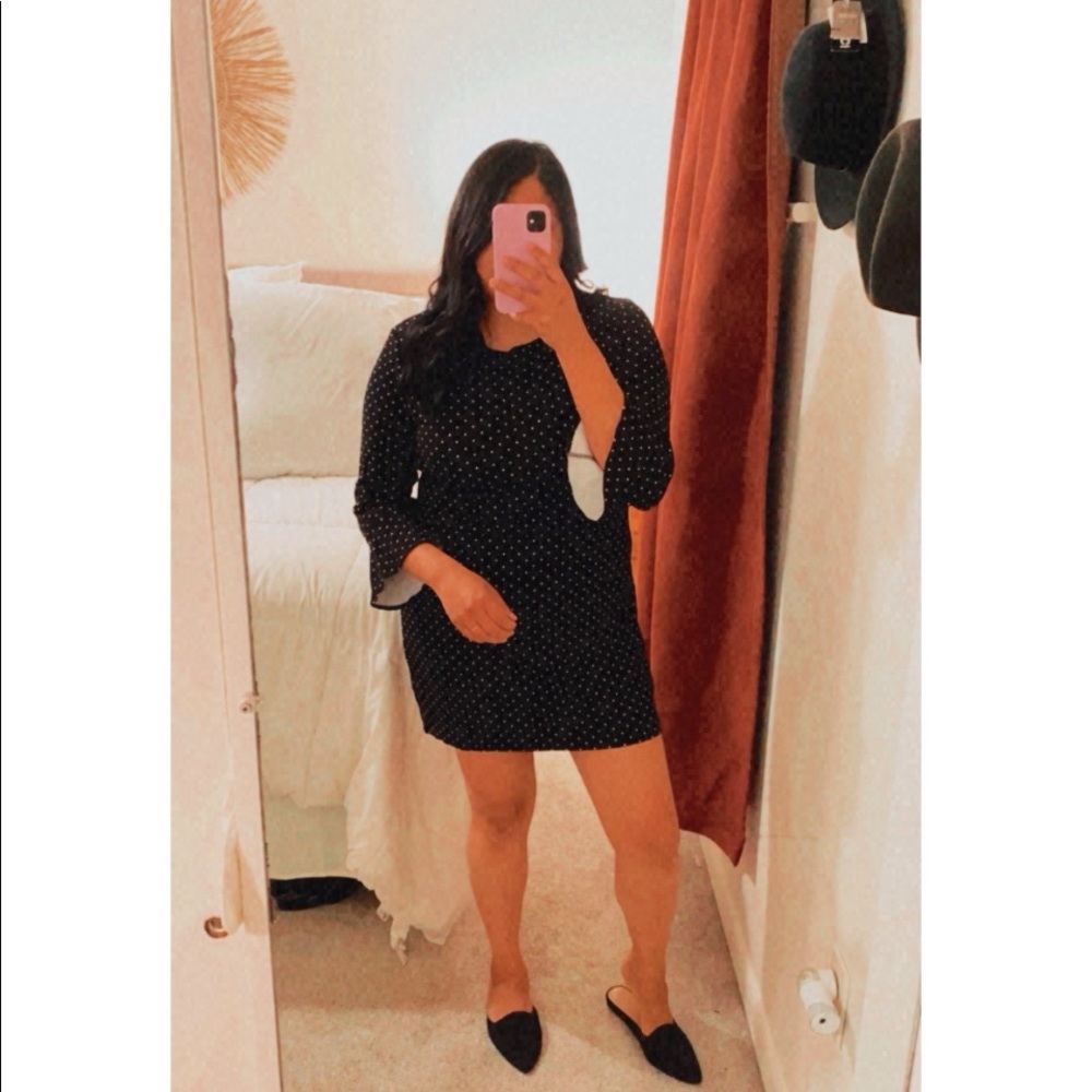 Old Navy • Dress • Polka Dot • Black • Mini Dress